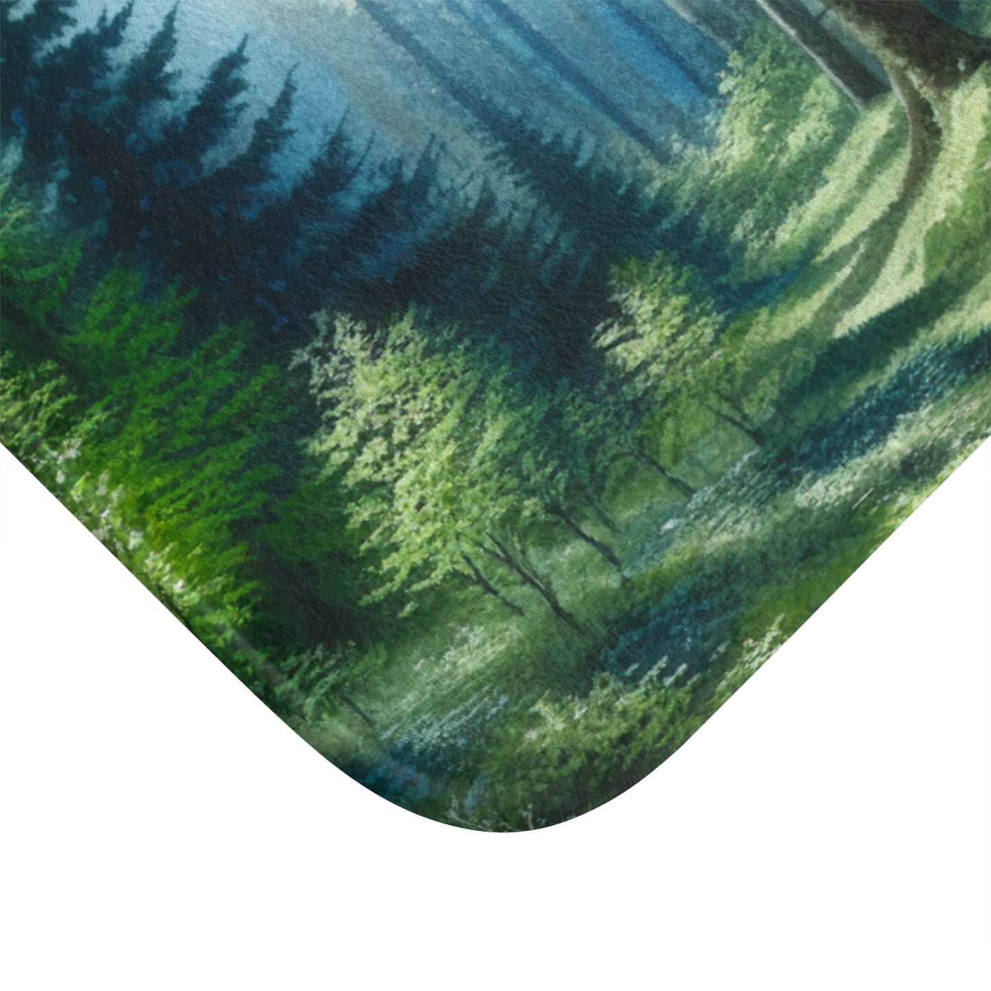 Wooded Pathway Through Forest Bath Mat 17 x 24"